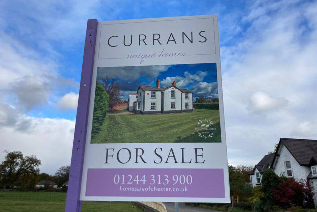 Currans-Unique-Property-For-Sale-Board